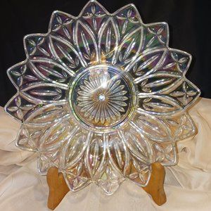 Federal Glass Iridescent Fruit Bowl